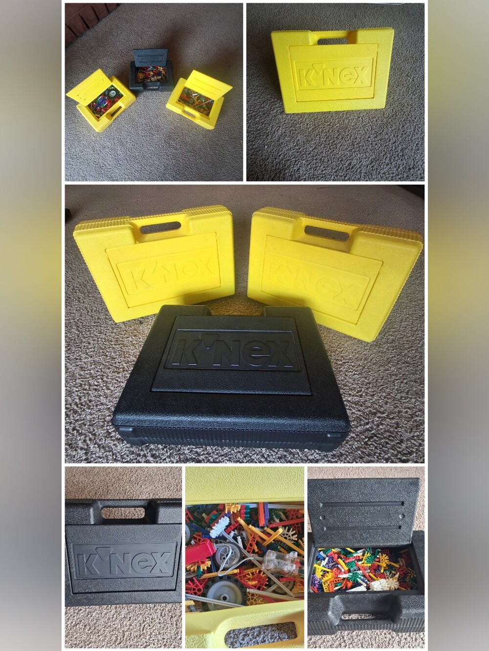 Huge Vintage K’NEX Lot – 6 lbs with Motors, Wheels, & Gears (Dueling Racers)